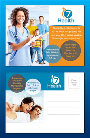 Postcard Design by ALSADESIGN for 7 Health | Design: #5449163