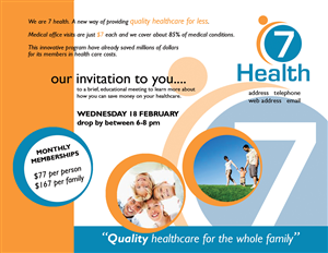 Postcard Design by zoe.hodgson for 7 Health | Design: #5434106