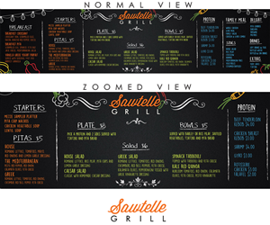 Menu Design by PC PRODUCTIONS for this project | Design #5535697