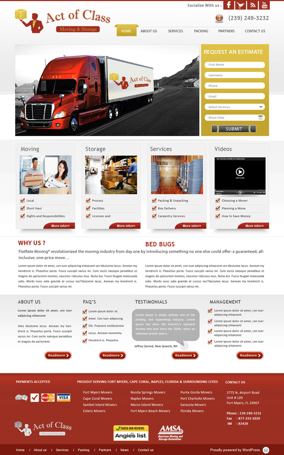 Graphic Design by webxvision for Act of Class Moving & Storage | Design #5778305