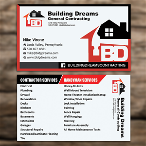 Business Cards Handyman Business Card Website Printable