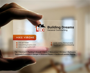 Business Card Design by INDIAN_Ashok for Building Dreams General Contracting | Design: #5431838