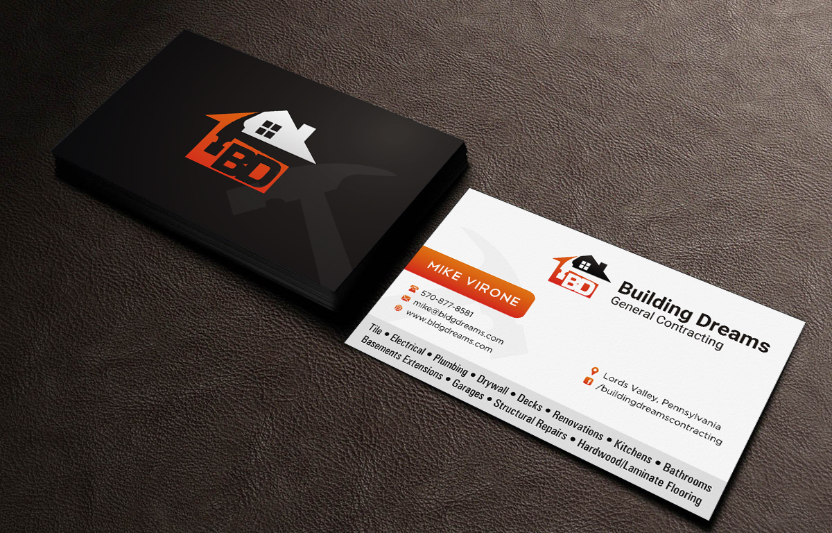 building business card design