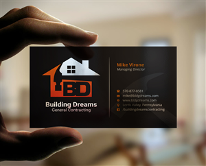 Business Card Design by INDIAN_Ashok for Building Dreams General Contracting | Design: #5431852