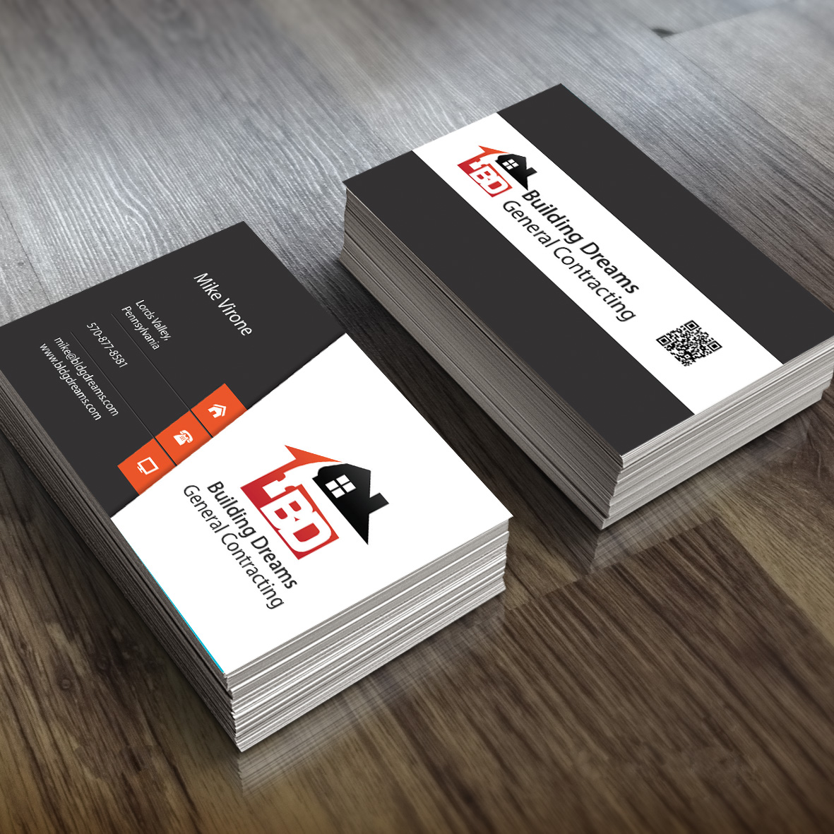 Business Card Design by Tenti Studio for Building Dreams General Contracting | Design #5439536