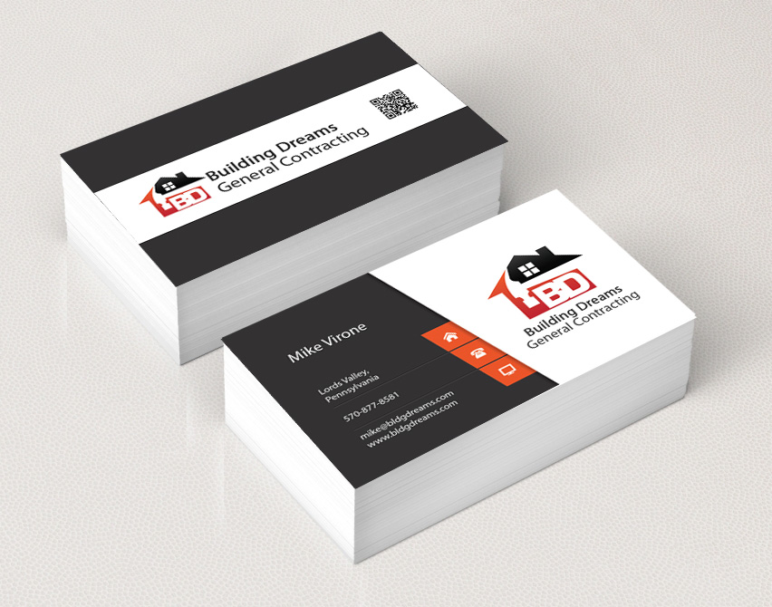 Business Card Design by Tenti Studio for Building Dreams General Contracting | Design #5439572