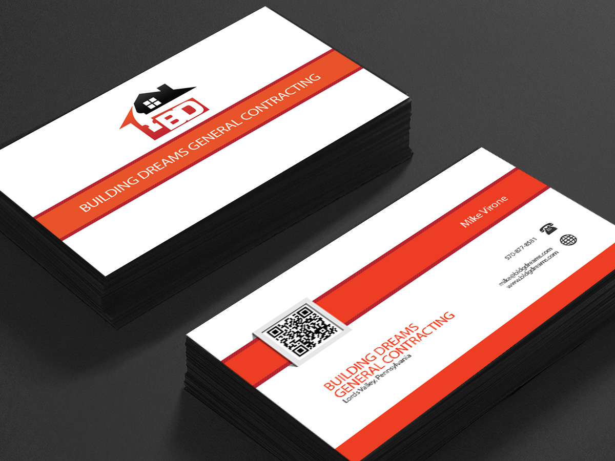 Business Card Design by Tenti Studio for Building Dreams General Contracting | Design #5443367