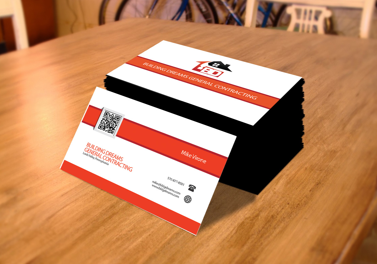 Business Card Design by Tenti Studio for Building Dreams General Contracting | Design #5443383