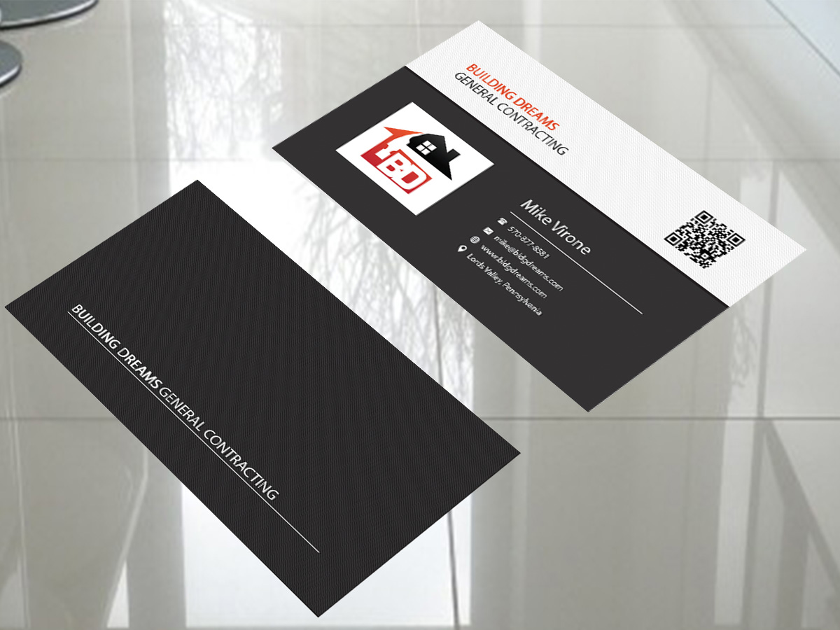 Business Card Design by Tenti Studio for Building Dreams General Contracting | Design #5445399