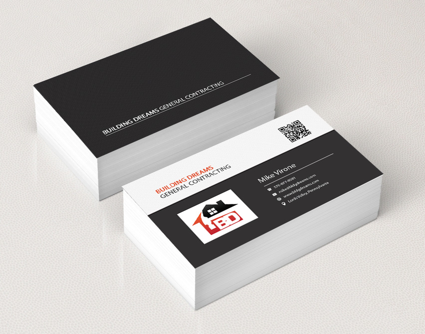 Business Card Design by Tenti Studio for Building Dreams General Contracting | Design #5445410