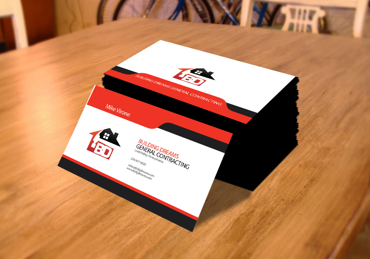 Business Card Design by Tenti Studio for Building Dreams General Contracting | Design #5445449