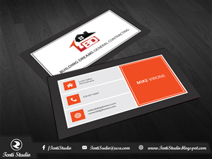 Business Card Design by Tenti Studio for Building Dreams General Contracting | Design: #5452047