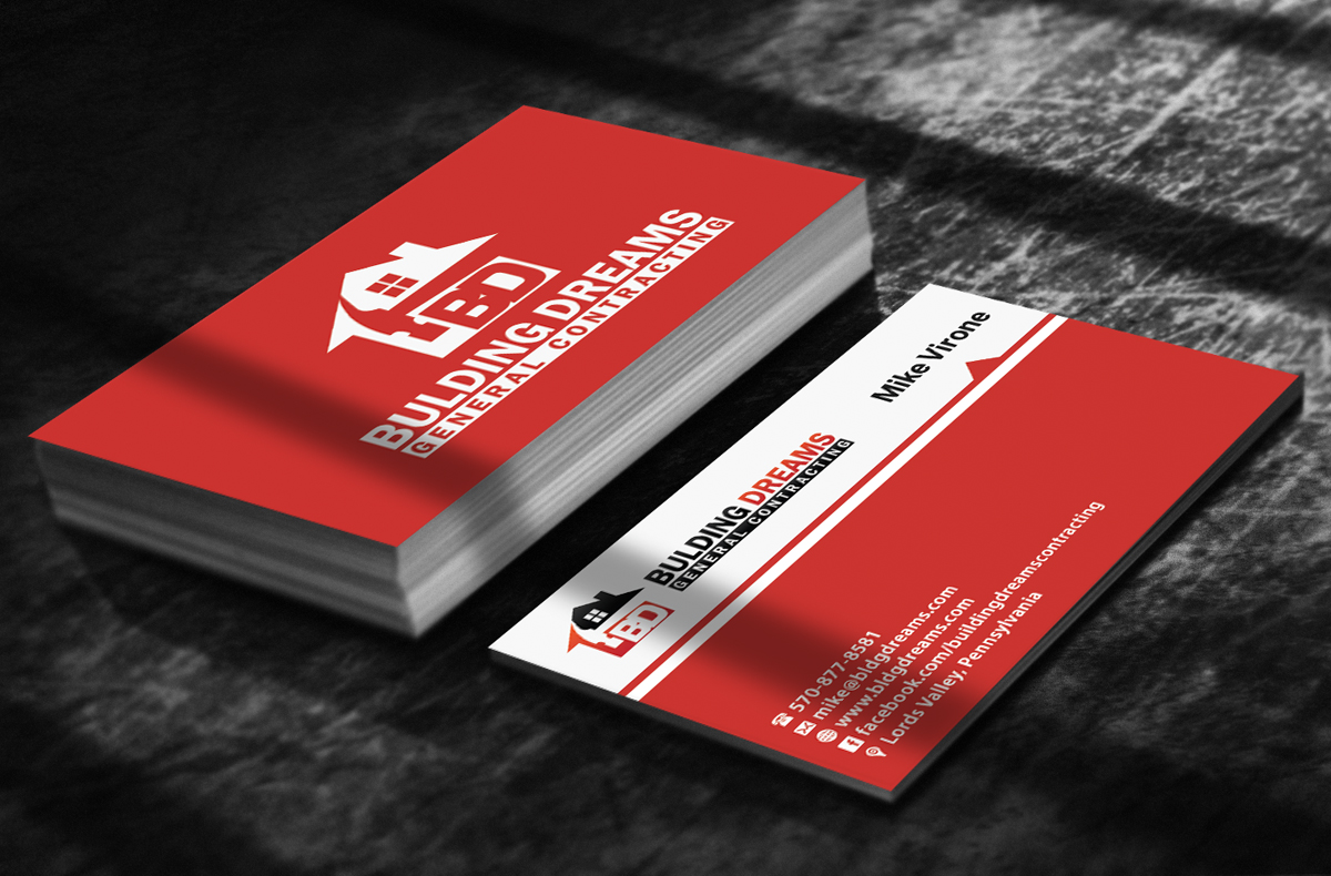 Business Card Design by Ethien for Building Dreams General Contracting | Design #5440440