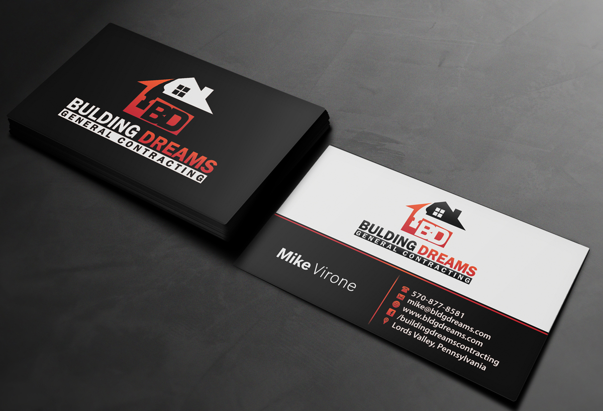 Business Card Design by Ethien for Building Dreams General Contracting | Design #5440442