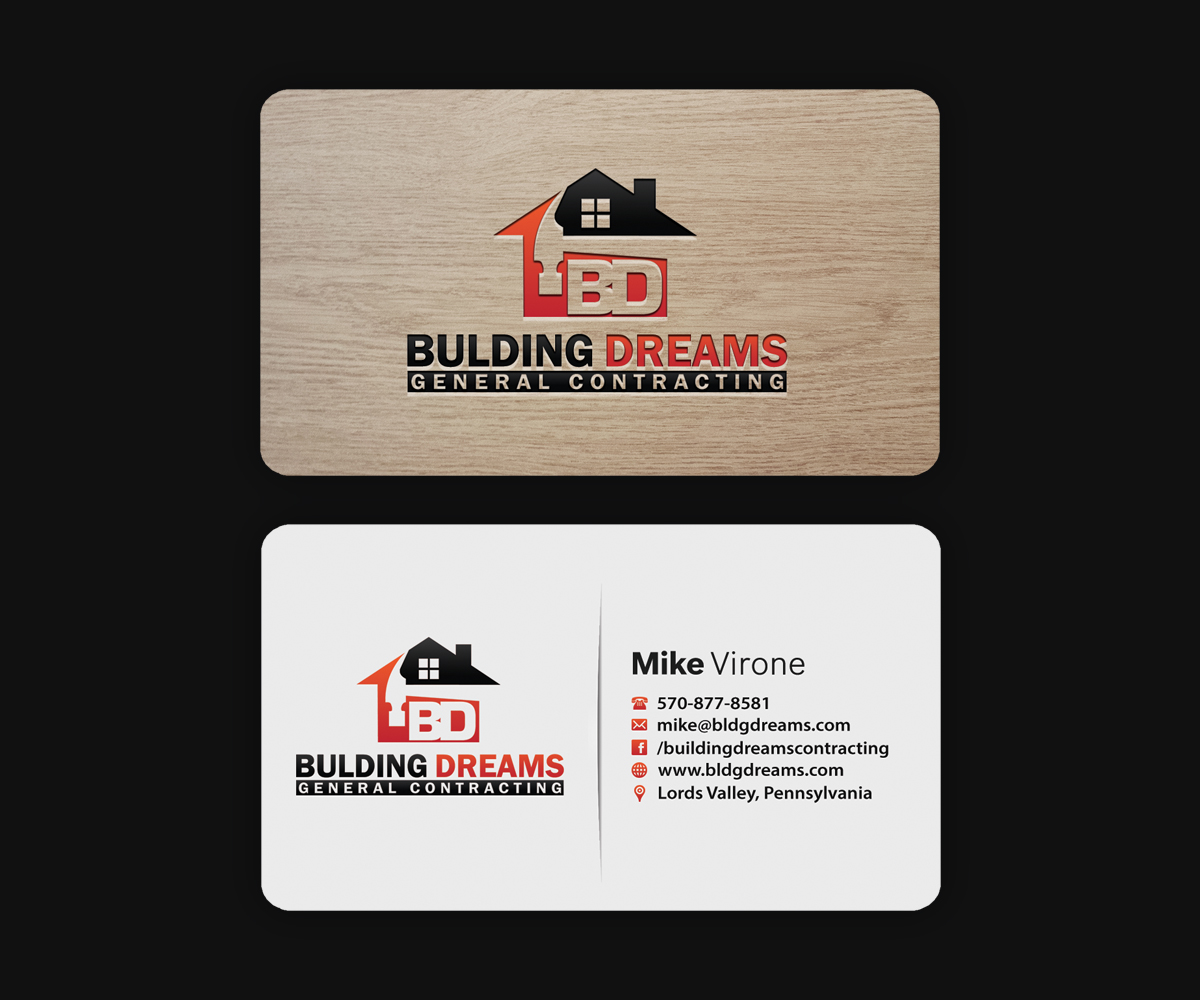 Business Card Design by Ethien for Building Dreams General Contracting | Design #5440648