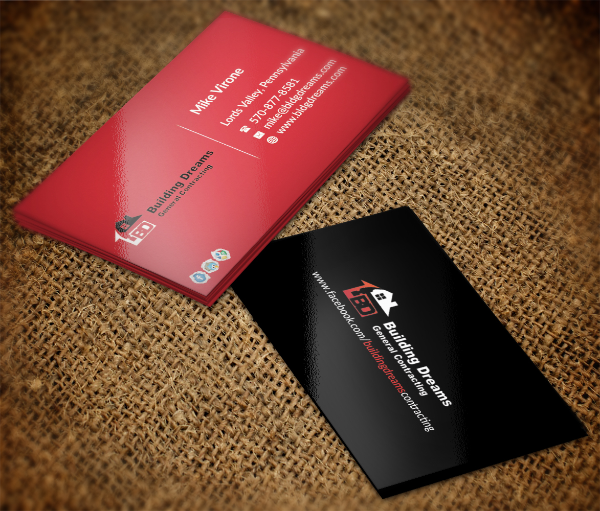 Business Card Design by AFHUN for Building Dreams General Contracting | Design #5443104