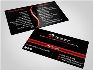 Business Card Design by AFHUN for Building Dreams General Contracting | Design: #5451854