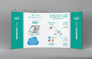 Hike POS - Tradeshow Booth Signage Design | Design de Stand d'Exposition par lookedaeng