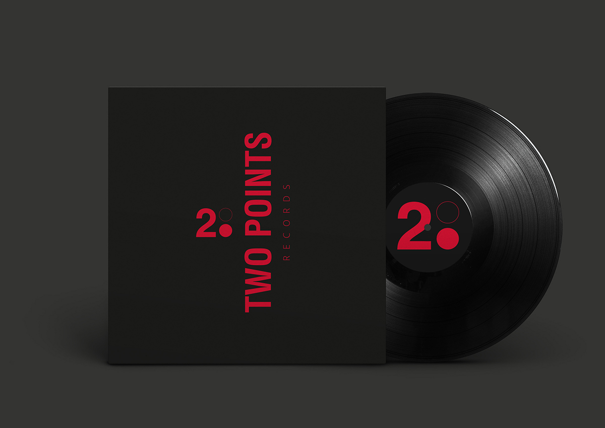 Logo Design by JASM Design for Two Points Records | Design #5461084