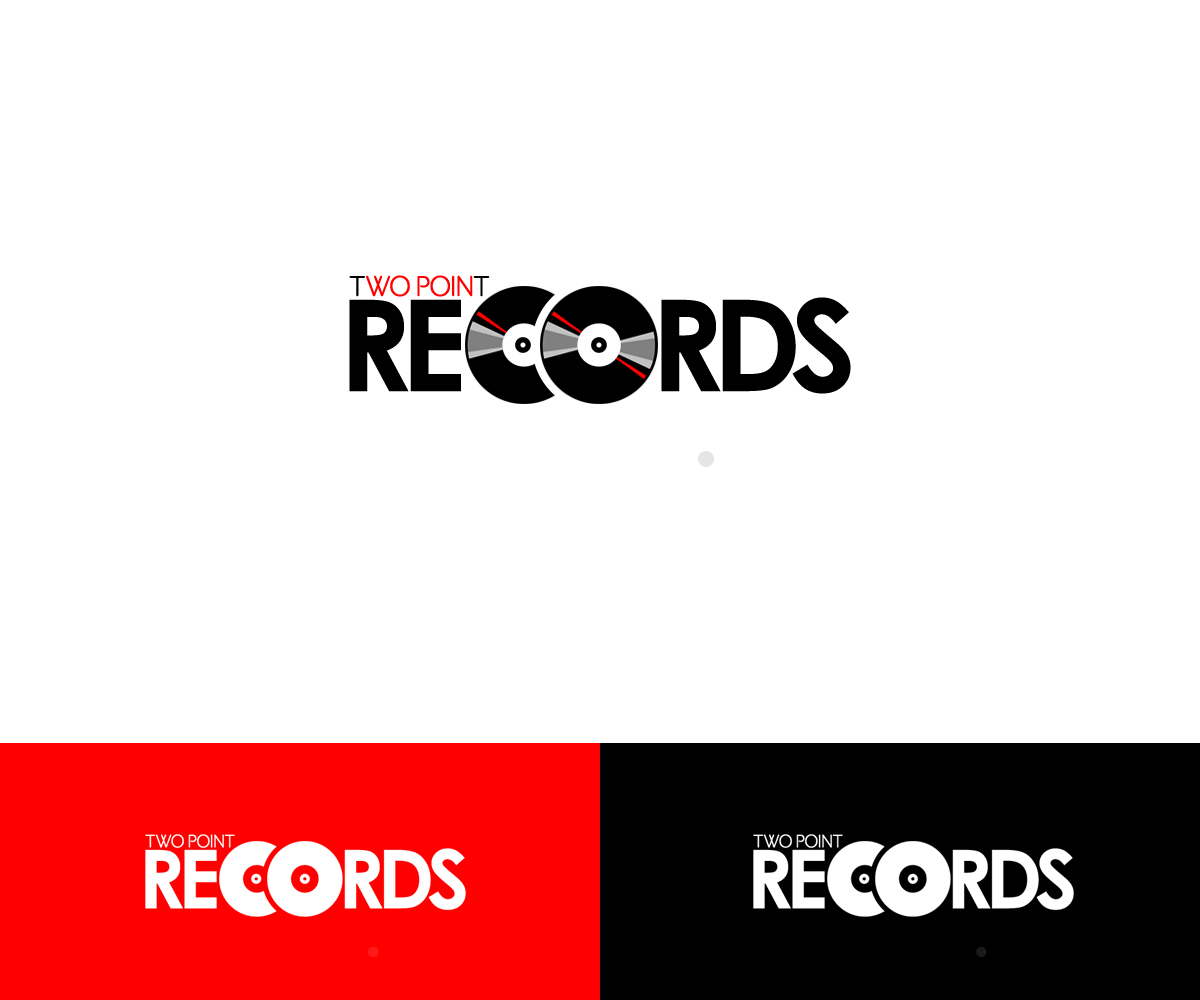 Logo Design by Adeel Hanif® for Two Points Records | Design #5472746