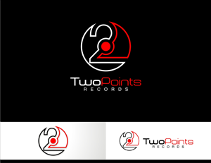Logo Design by momo57 for Two Points Records | Design #5469824