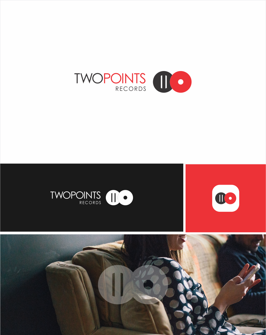 Logo Design by Naavyd for Two Points Records | Design #5457217