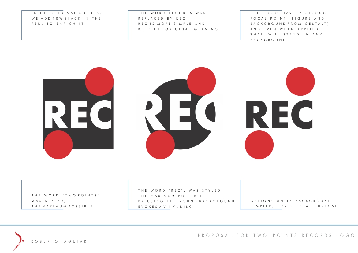 Diseño de Logo por RAguiar para Two Points Records | Diseño #5482389