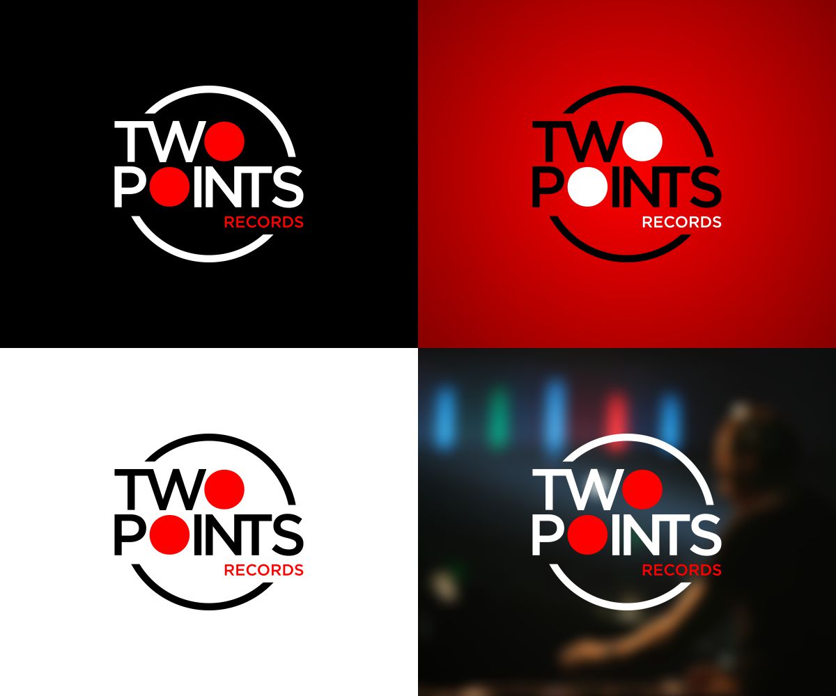 Logo Design by MOH Studio for Two Points Records | Design #5453759