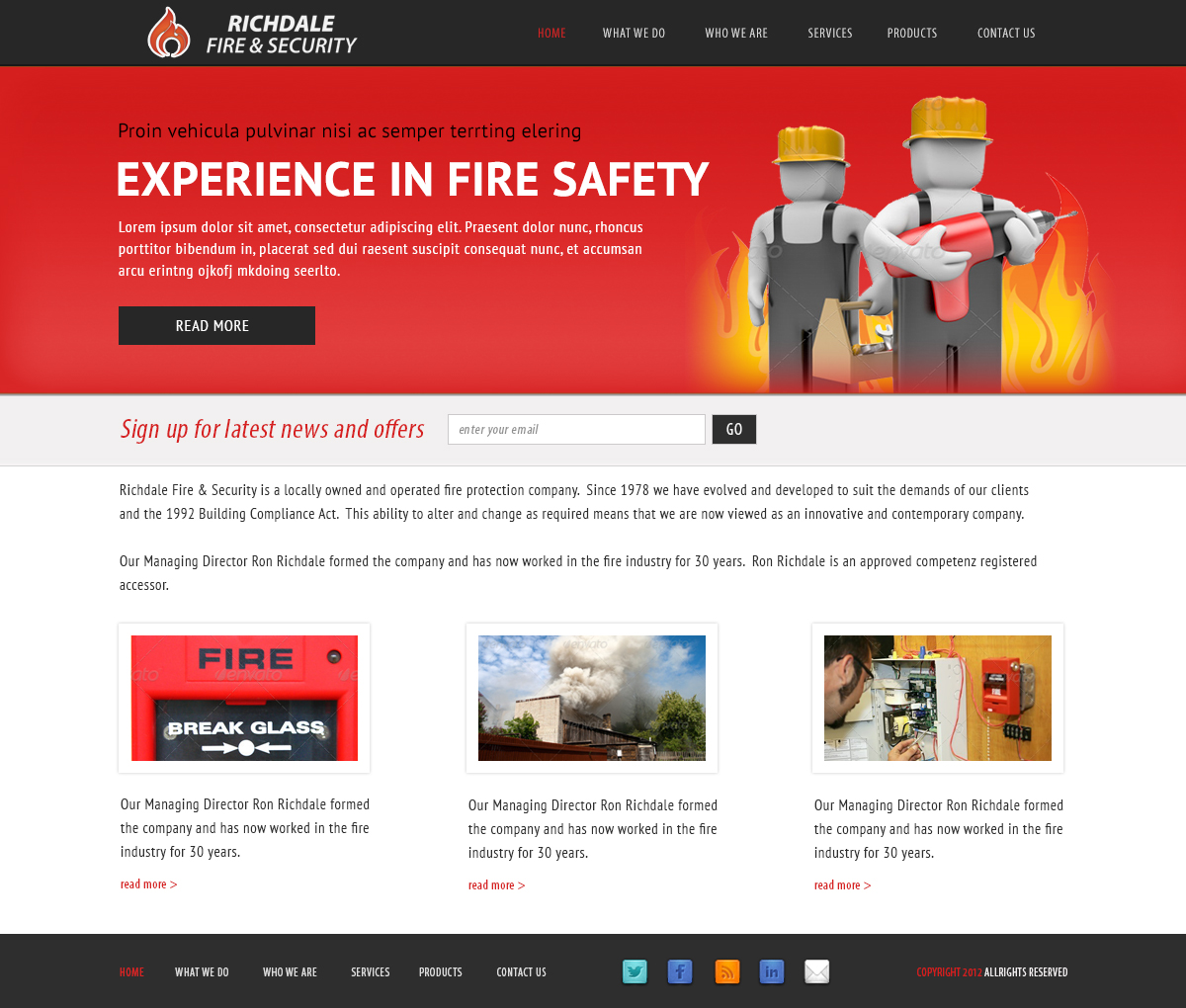 Web Design by tinthumb for Phillips Electrical | Design #1516048