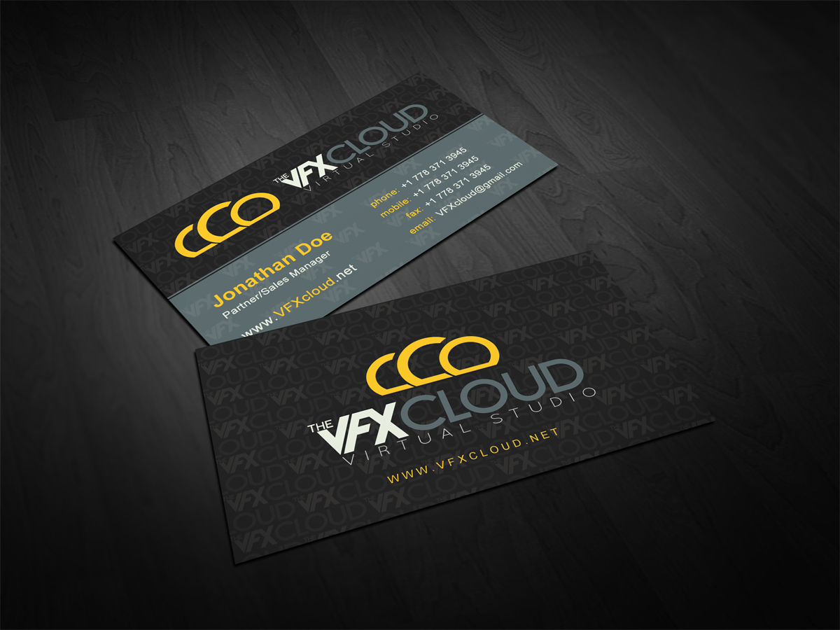 Design de Carte de Visite par diRtY.EMM pour The VFX Cloud | Design #1501581