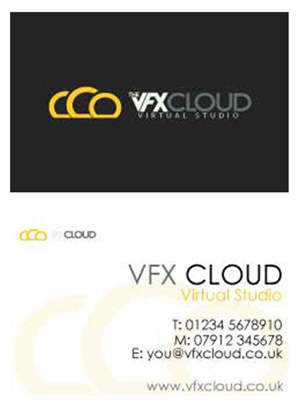 Business Card Design by Lou Sharp for The VFX Cloud | Design #1540349