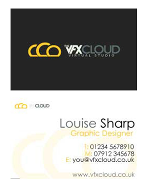 Business Card Design by Lou Sharp for The VFX Cloud | Design: #1540350
