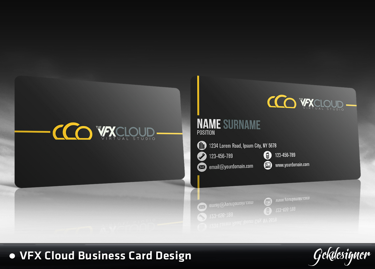 Design de Carte de Visite par gekgrfx pour The VFX Cloud | Design #1524499
