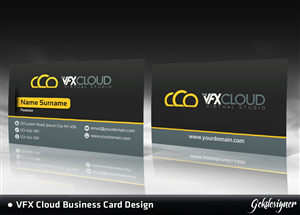 VFX Company Business Card Design Project | Business Card Design by gekgrfx