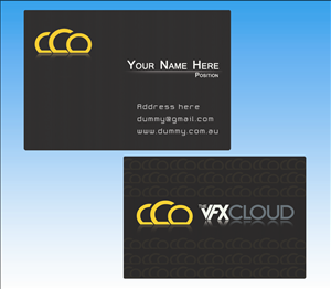 Business Card Design by Ishmeet for The VFX Cloud | Design: #1504754