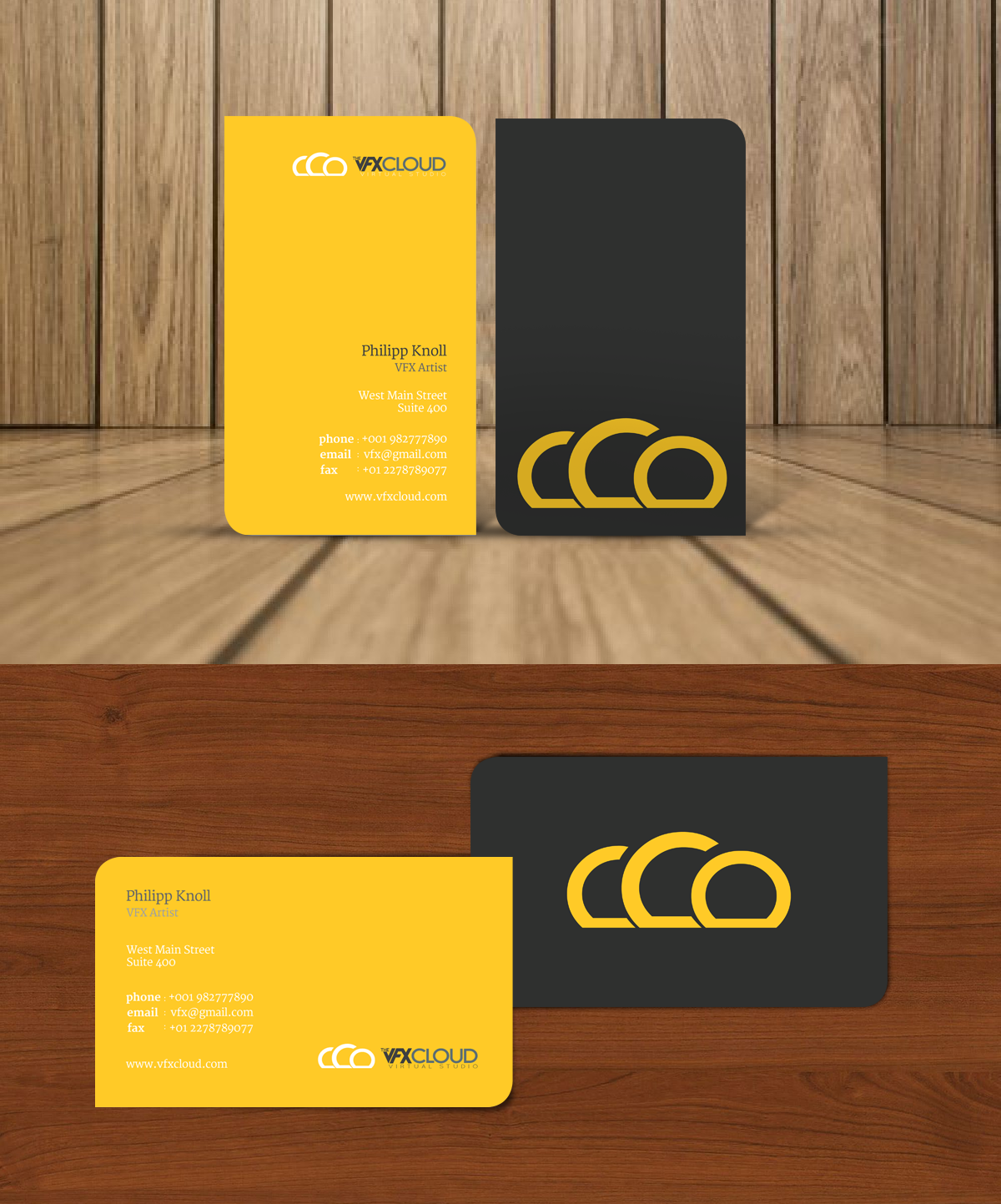 Business Card Design by Parry PRK for The VFX Cloud | Design #1538853