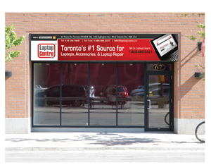 Laptop Centre Store Front Sign Design | Diseño de Señalética por aneela