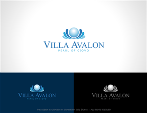 Villa Avalon - Pearl of Ciovo | Logo-Design von Strawberry Girl