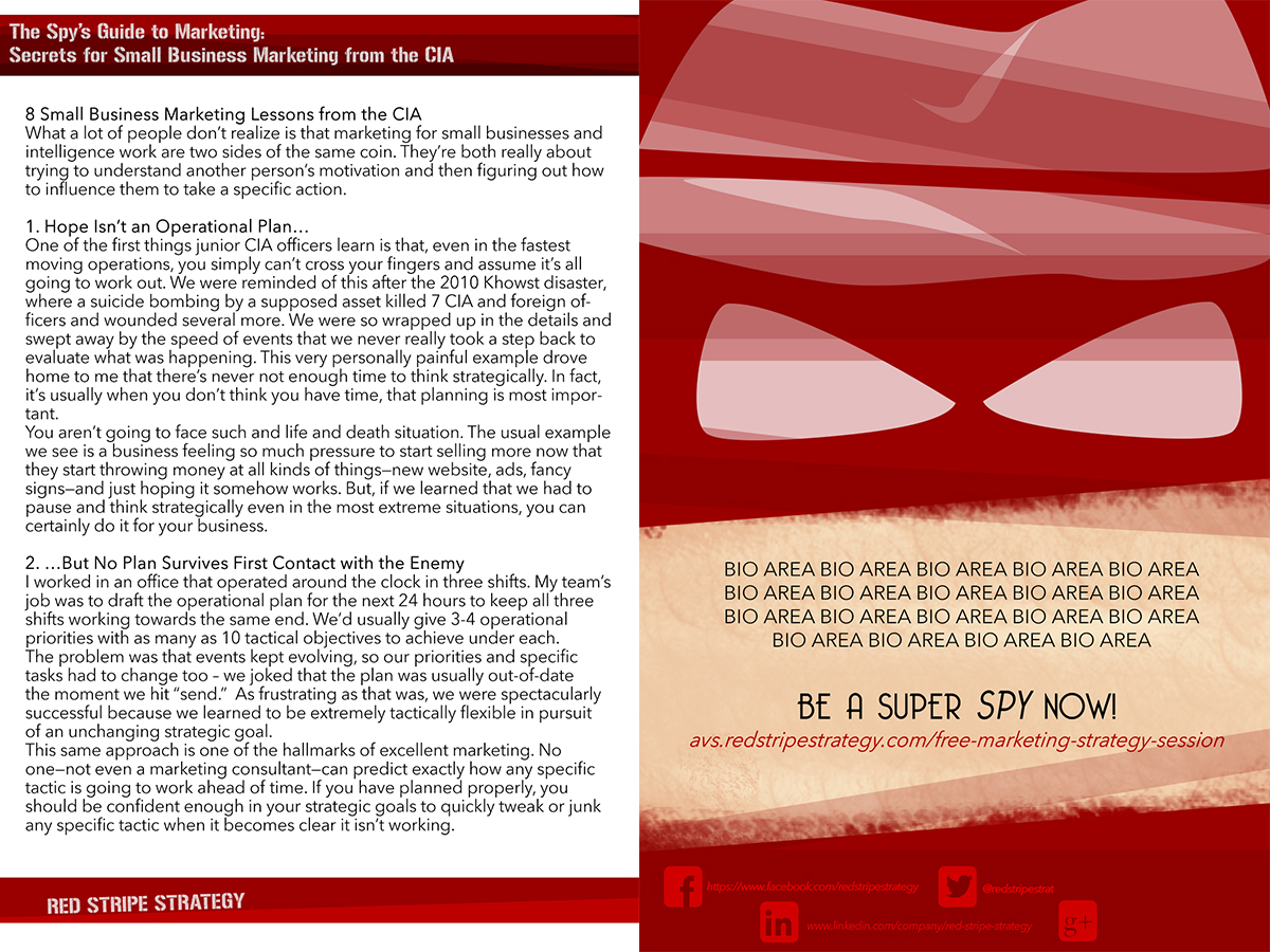 Brochure Design by SamMcado for Red Stripe Strategy | Design #5455429