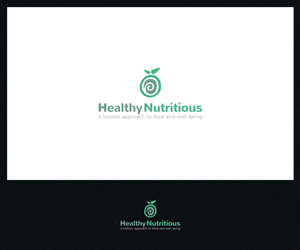 Healthy Nutritious a holistic approach to food and well being | Logo Design by Roy
