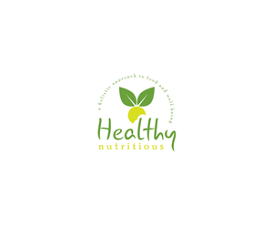 Healthy Nutritious a holistic approach to food and well being | Logo Design by Dzains