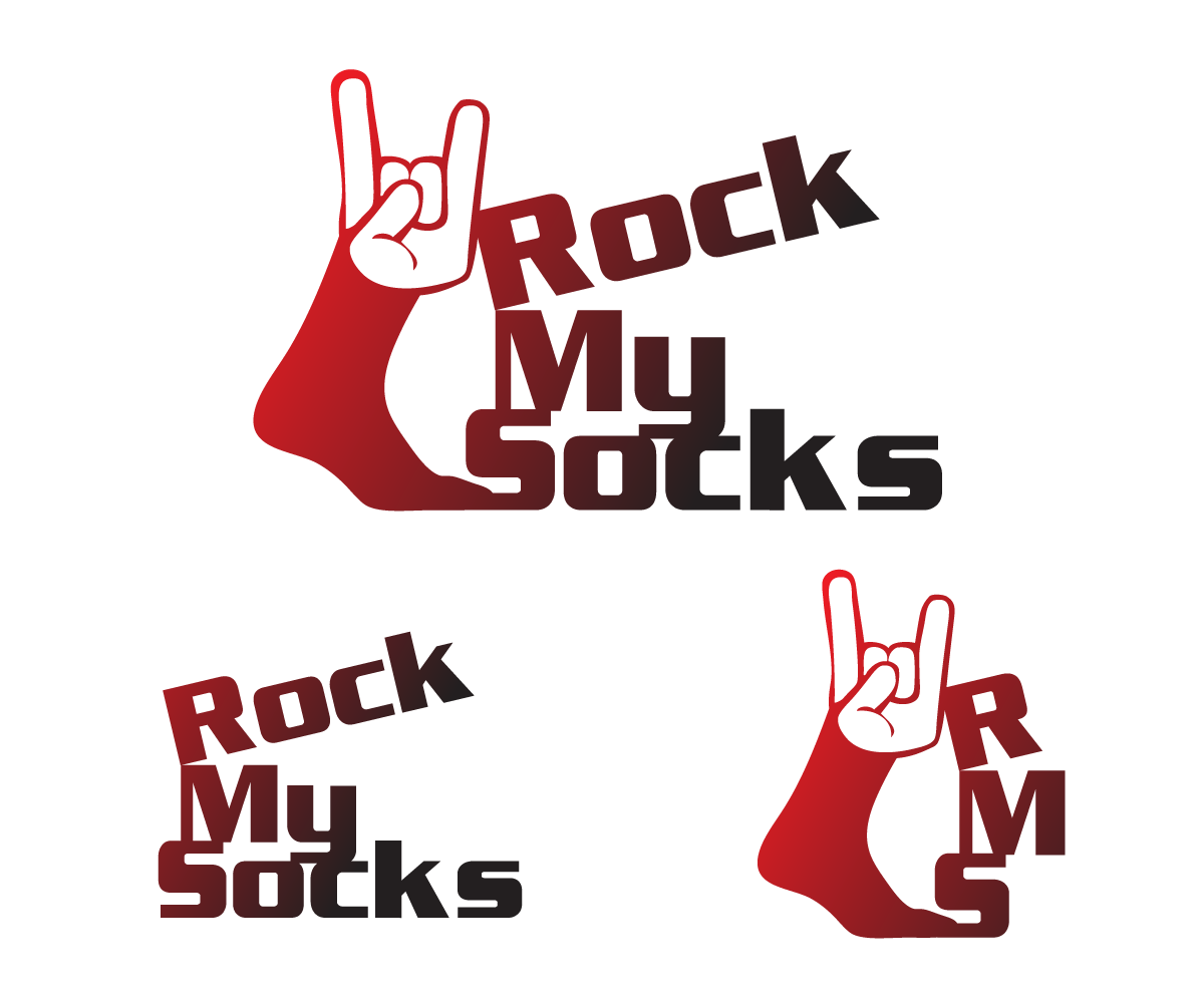 Logo Design by mommygtm for Rock My Socks | Design #1501865