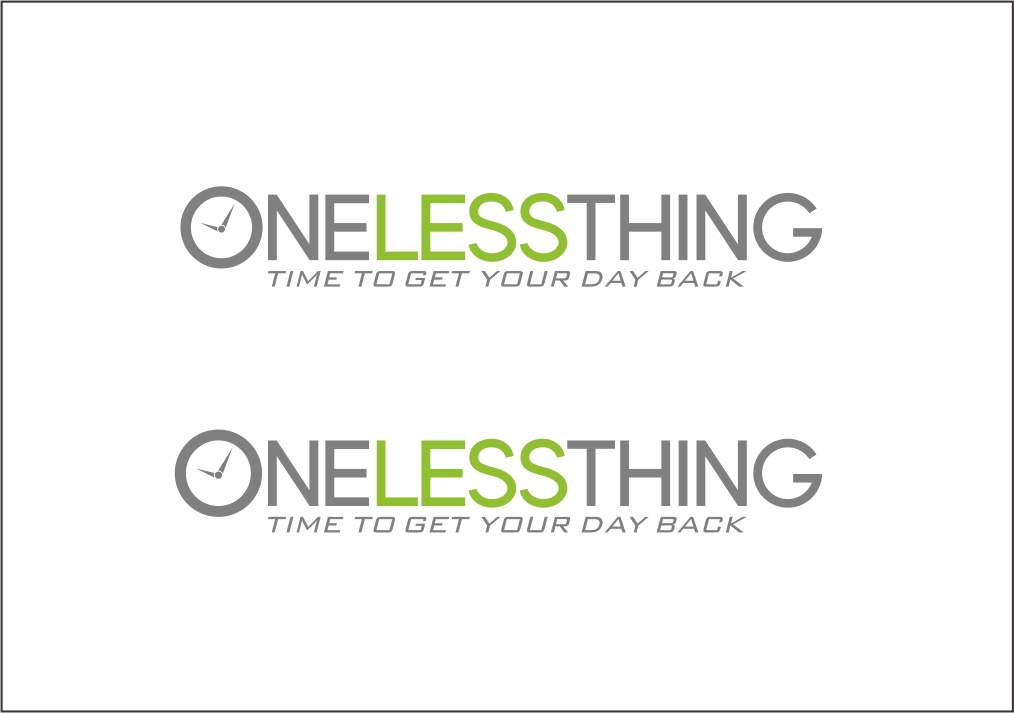 Logo Design by Sensho for One Less Thing | Design: #1519872