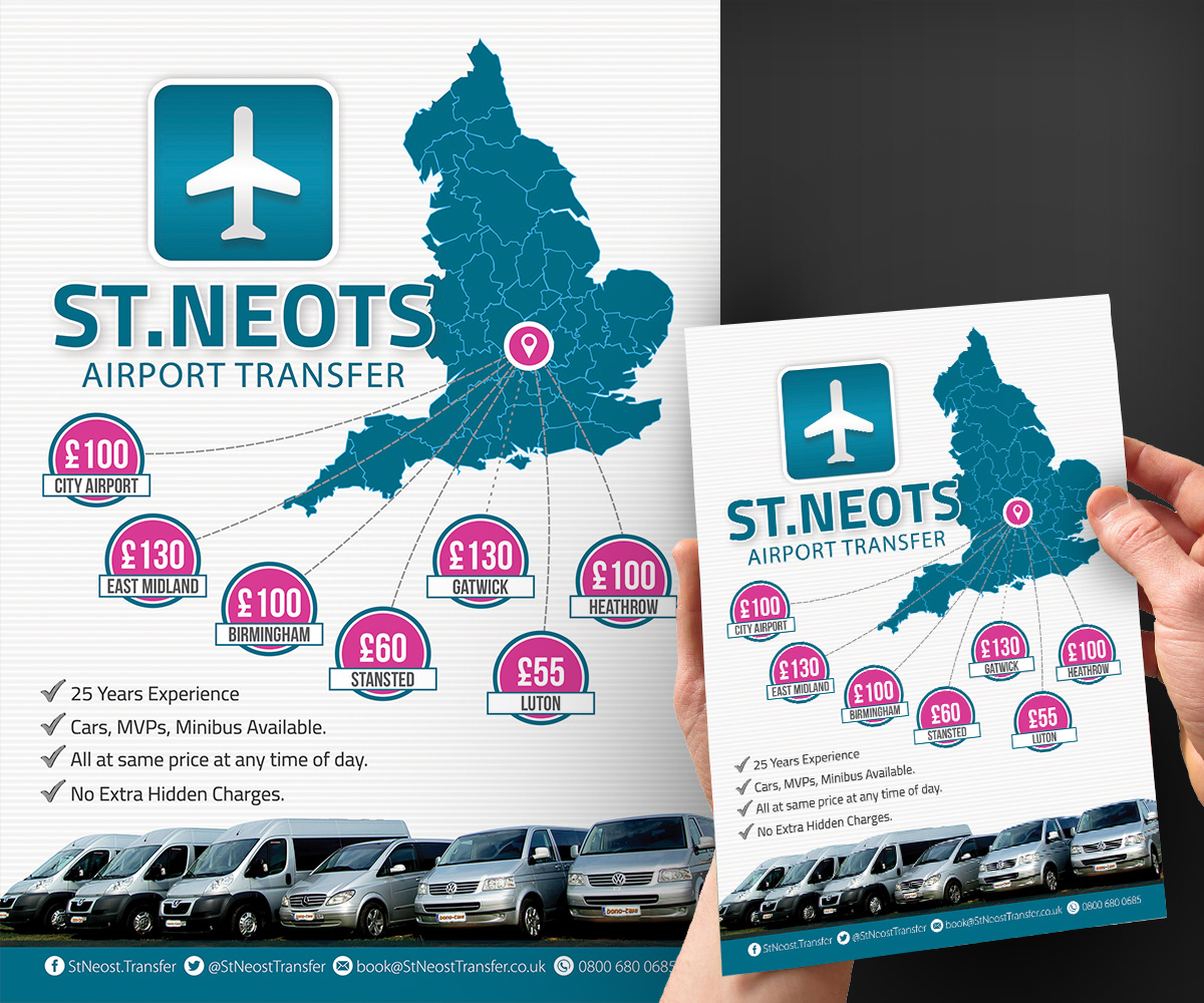 Flyer Design by estevangio for Cab Services | Design #5457040