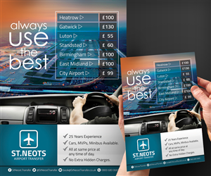 Flyer Design by estevangio for Cab Services | Design #5464294