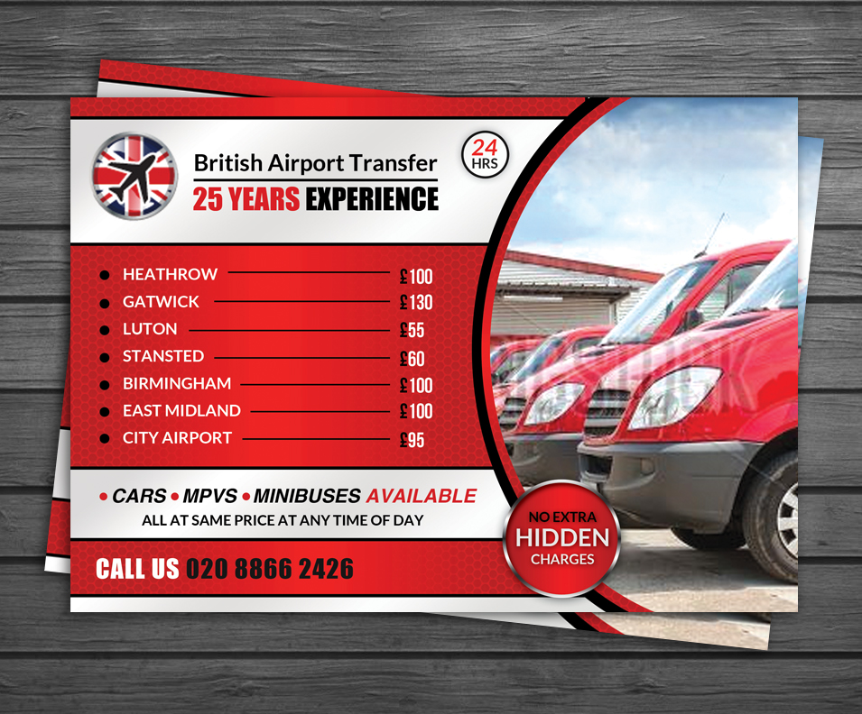 Design de Flyer par debdesign pour Cab Services | Design #5457709