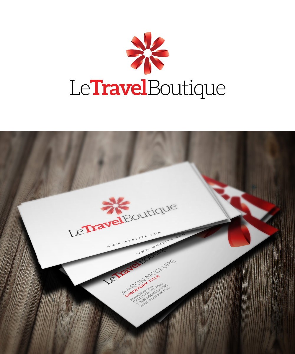 Logo Design by axwa creative for Le Travel Boutique, LLC | Design #5512971