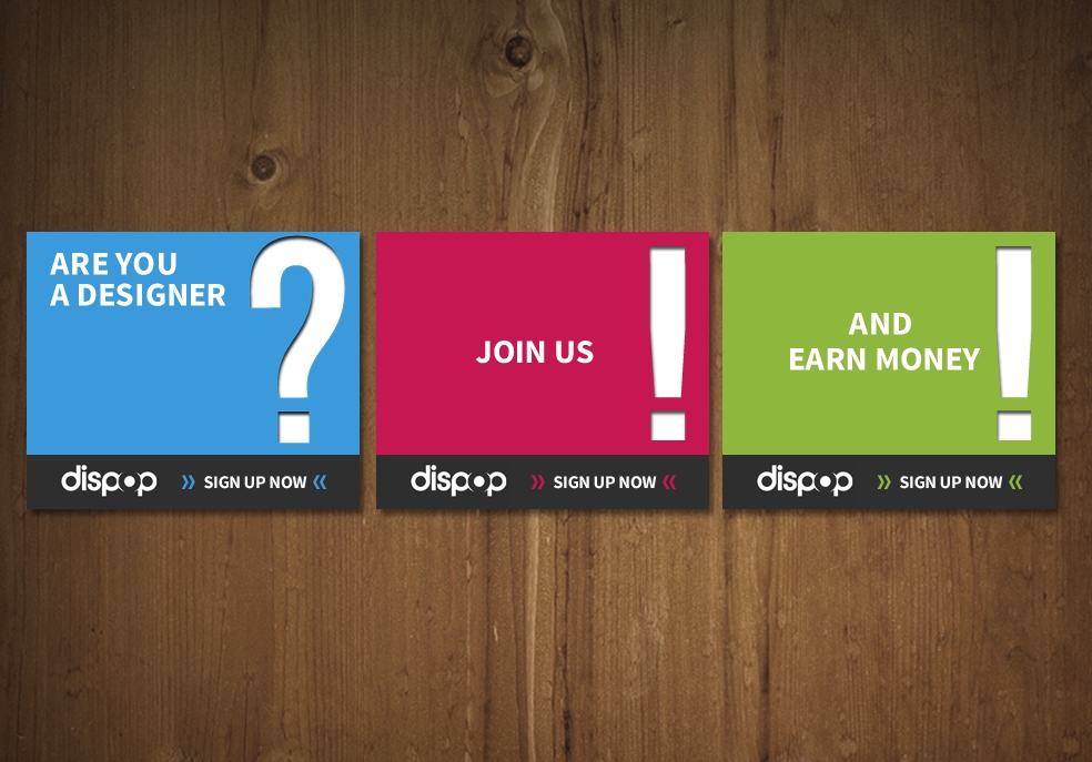 Banner Ad Design by MNM for dispop | Design #1537900