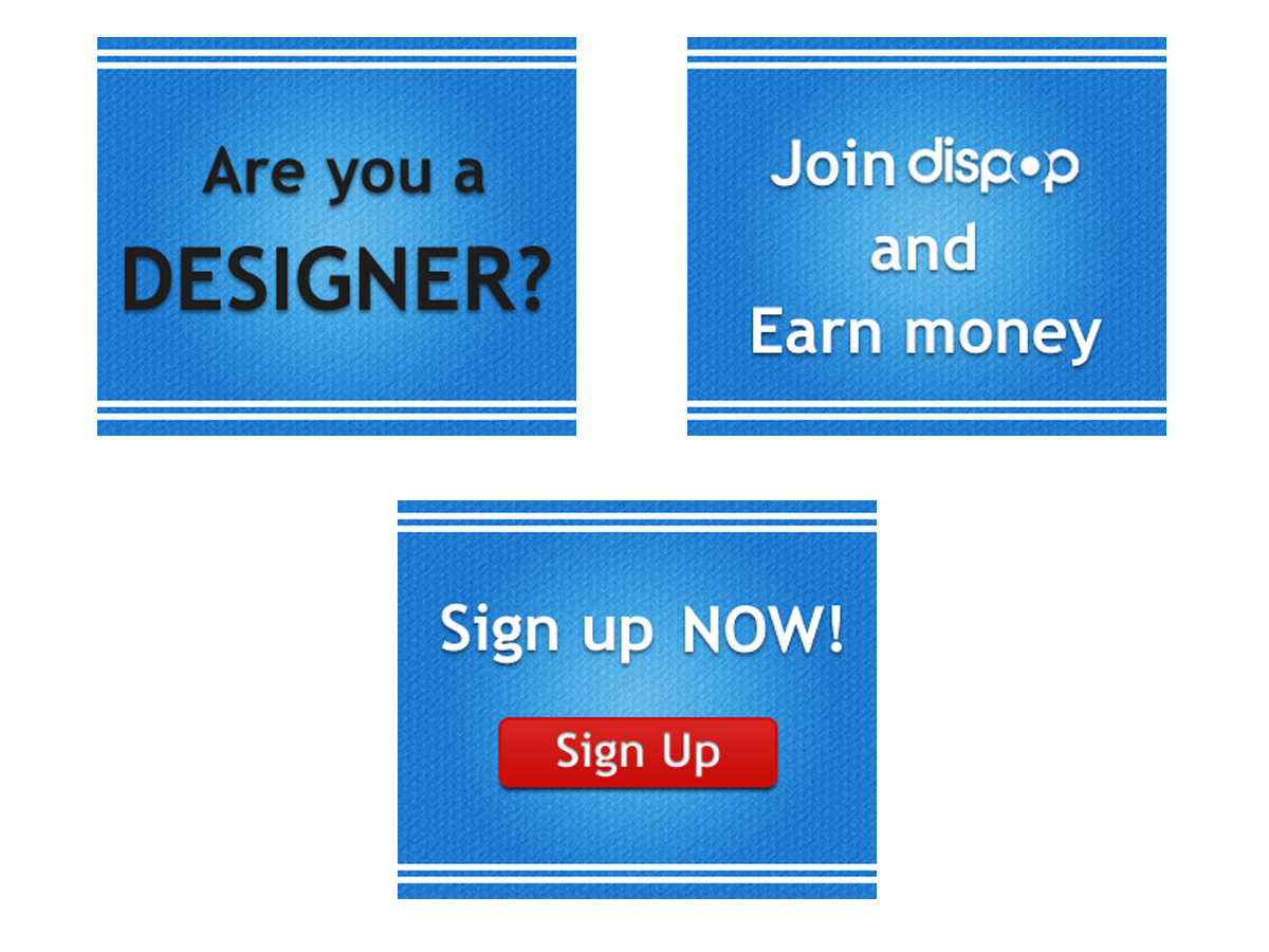 Banner Ad Design by Straw Hat for dispop | Design #1530113