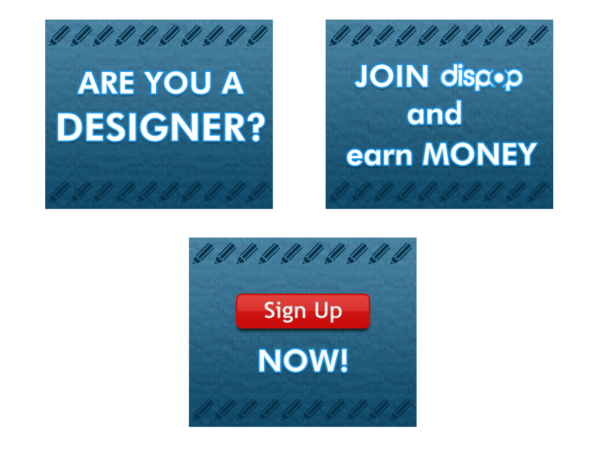 Banner Ad Design by Straw Hat for dispop | Design #1530118